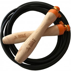 Скоростная скакалка с деревянными рукоятками RIKE Speed Jump Rope