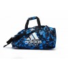 Сумка-рюкзак (2в1) Adidas цвет камуфляж синий с логотипом Boxing серебряного цвета