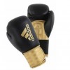 Боксерские перчатки Adidas Hybrid 100 черно-золотые