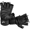 Кожаные перчатки для фитнеса GRIP POWER PADS Premium Leather Gym Gloves с манжетами