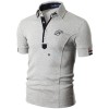 Футболка-поло мужская Doublju Mens Casual Short Sleeve Polo T-shirt