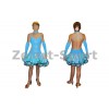 Платье Латина синий. RLD101141-B  (нейлон, эластан)