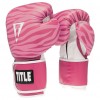 Женские боксерские перчатки TITLE Boxing Safari Zebra Fitness