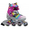 Роликовые коньки раздвижные ZEL Z-800M / (38-41) ABSTRACT