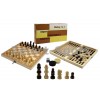 Шахматы, шашки, нарды набор настольных игр W7721